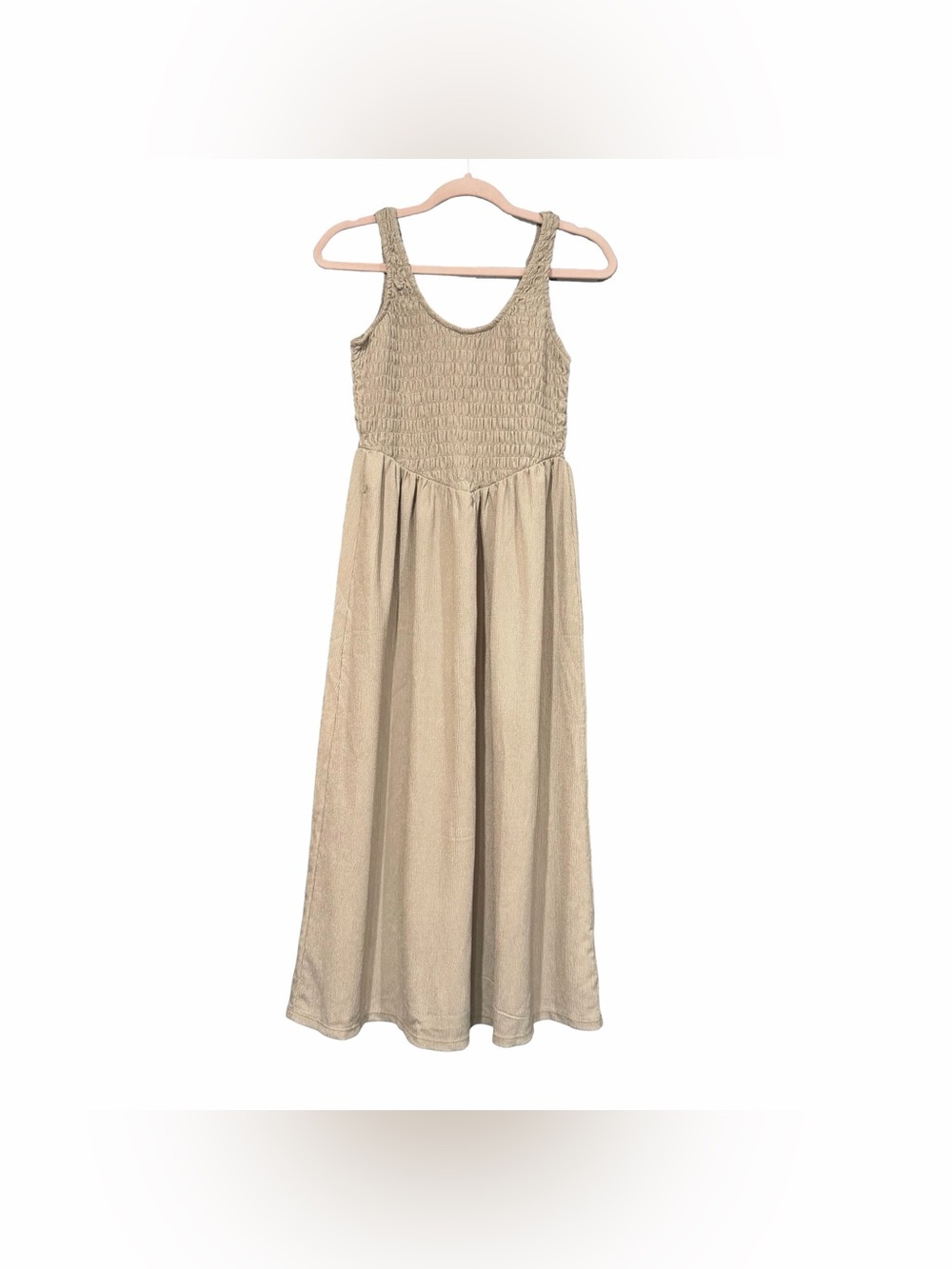 Old Navy Fit &‎ Flare Lightweight Smocked-Bodice Midi Dress Cottagecore Prairie